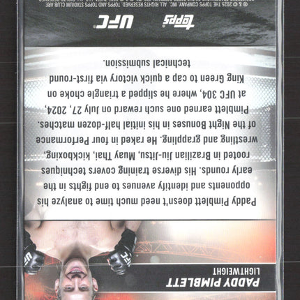 2025 Topps Stadium Club UFC Paddy Pimblett #194