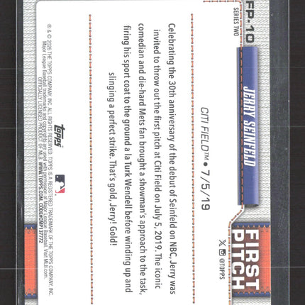 2026 Topps Series 2 First Pitch Jerry Seinfeld #FP-10
