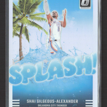 2025 Panini Donruss Optic Basketball Splash Shai Gilgeous-Alexander #6 Prizm