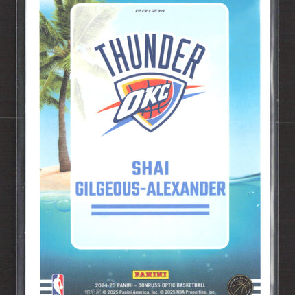 2025 Panini Donruss Optic Basketball Splash Shai Gilgeous-Alexander #6 Prizm