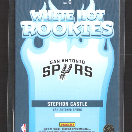 2025 Panini Donruss Optic White Hot Rookies Stephon Castle #6