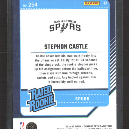 2025 Panini Donruss Optic Basketball Stephon Castle #254