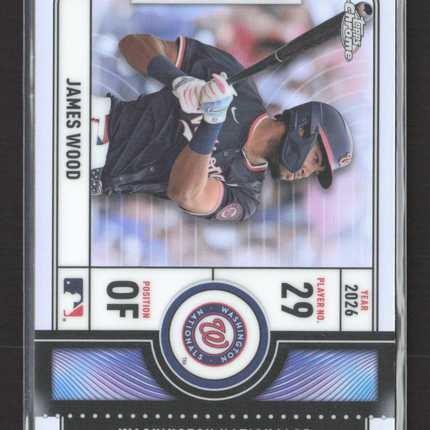2026 Topps Chrome Big Ticket Player James Wood #BTP-15