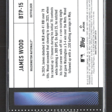 2026 Topps Chrome Big Ticket Player James Wood #BTP-15