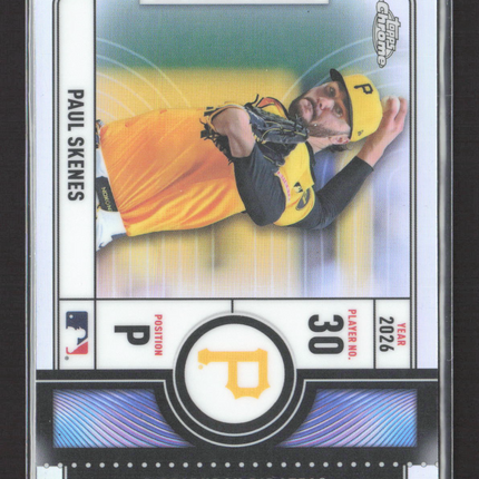 2026 Topps Chrome Big Ticket Player Paul Skenes #BTP-14