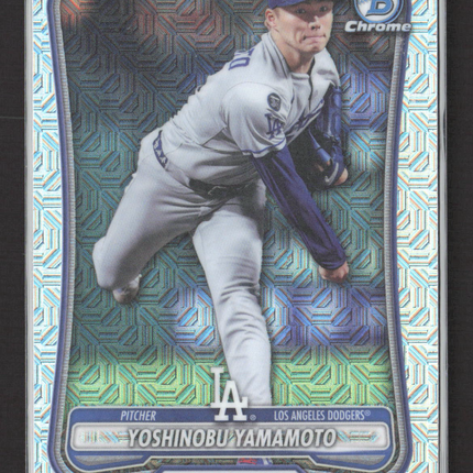 2026 Bowman Chrome Yoshinobu Yamamoto #2 Mega Box Mojo Refractor