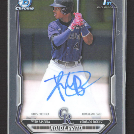 2024 Bowman Chrome Roldy Brito #CPA-RB Auto
