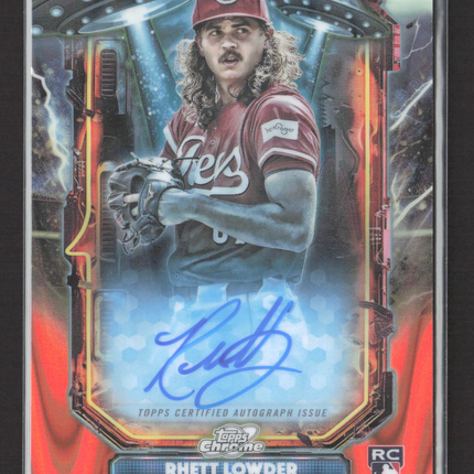 2025 Cosmic Chrome Extraterrestrial Talent Rhett Lowder #ETA-RL RC /25 Auto