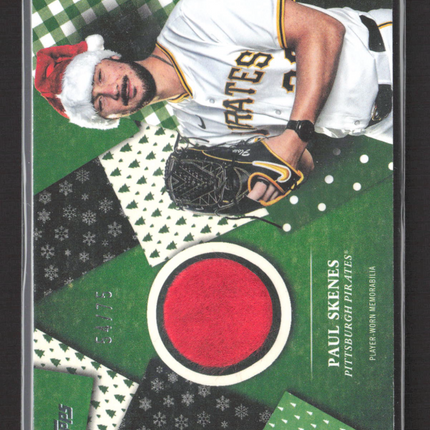 2025 Topps Holiday Paul Skenes #HR-PS 54/75 Patch