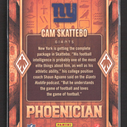 2025 Panini Phoenix Phoenician Cam Skattebo #23 RC