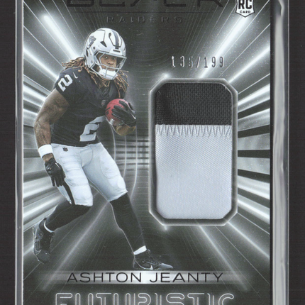 2025 Panini Black Futuristic Ashton Jeanty #FUT-AJY RC 135/199 Memorabilia