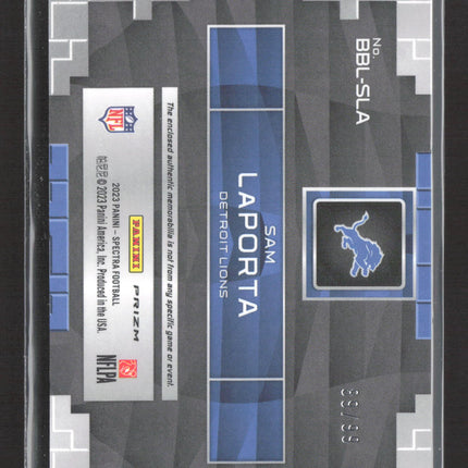 2023 Panini Spectra Building Blocks Sam LaPorta #BBL-SLA RC /99