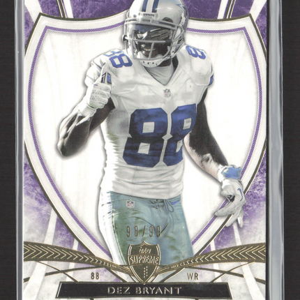 2013 Topps Supreme Dez Bryant #33 Purple 98/99