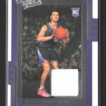 2025 Panini Donruss Threads Walter Clayton Jr. #DT-WCJ RC Patch