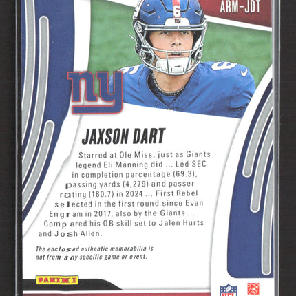 2025 Panini Absolute Football Jaxson Dart #ARM-JDT RC Patch