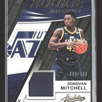 2017 Panini Absolute Basketball Donovan Mitchell #RM-DML Patch /199
