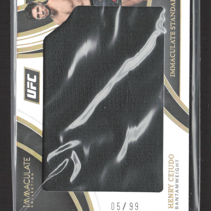 2022 Panini Immaculate Collection UFC Henry Cejudo #IS-HCJ 05/99 Patch