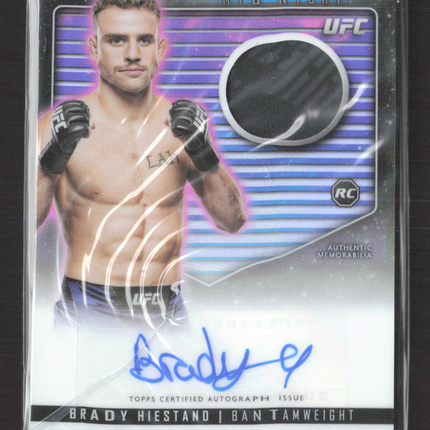 2024 Topps Midnight UFC Brady Hiestand #RCA-BHD RC Patch Auto
