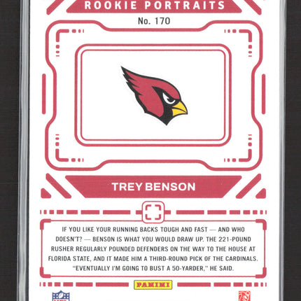 2024 Panini Photogenic Rookie Portraits Trey Benson #170 RC 090/150