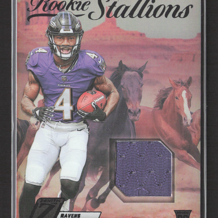2023 Panini Zenith Rookie Stallions Zay Flowers #RS-ZFL RC Patch
