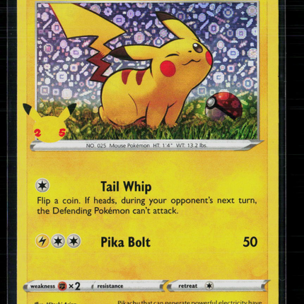 Pokemon 2020 Sword & Shield Pikachu #SWSH039 General Mills