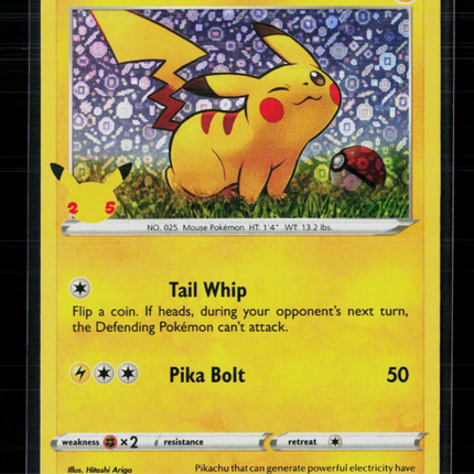 Pokemon 2020 Sword & Shield Pikachu #SWSH039 General Mills