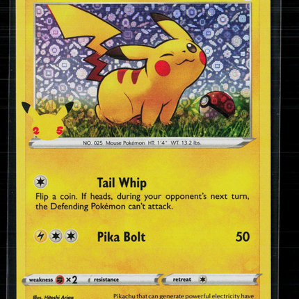 Pokemon 2020 Sword & Shield Pikachu #SWSH039 General Mills