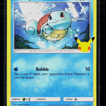 Pokemon 2021 Celebrations Squirtle #17/25