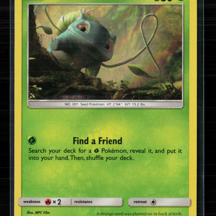 Pokemon 2019 Detective Pikachu Bulbasaur #1/18