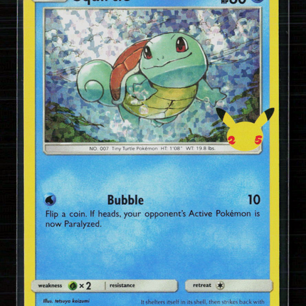Pokemon 2021 Celebrations Squirtle #17/25