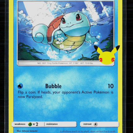 Pokemon 2021 Celebrations Squirtle #17/25