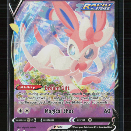 Pokemon 2021 Evolving Skies Sylveon V #74/203
