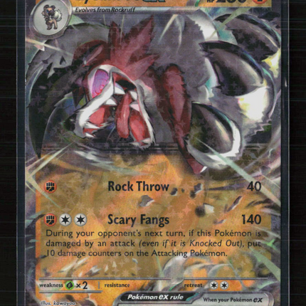 Pokemon 2023 Paldea Evolved Lycanroc EX RR #117/193