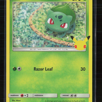 Pokemon 2021 Celebrations Bulbasaur #1/25 Mcdonalds