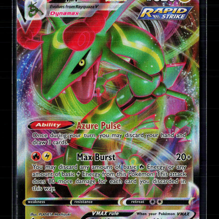 Pokemon 2021 Evolving Skies Rayquaza VMAX #111/203