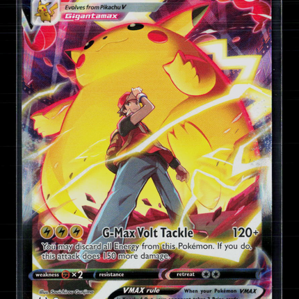 Pokemon 2022 Lost Origin Pikachu VMAX FA CSR #TG17/TG30