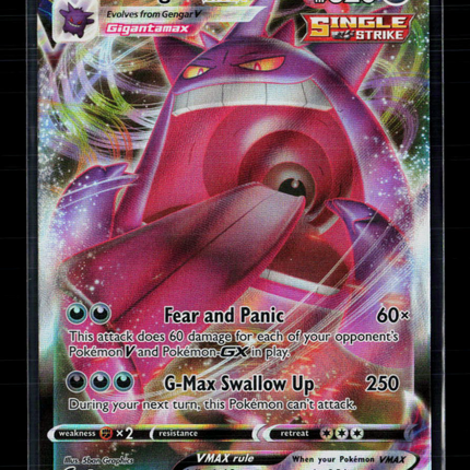 Pokemon 2022 Fusion Strike Gengar VMAX #157/264