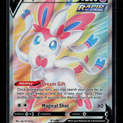 Pokemon 2021 Evolving Skies Sylveon V FA #183/203
