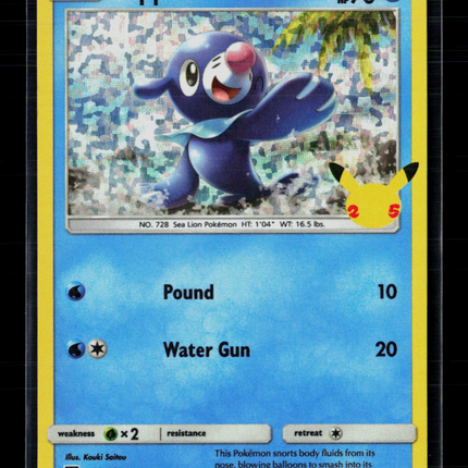 Pokemon 2021 McDonald's Collection Popplio #23/25