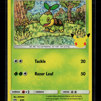 Pokemon 2021 Celebrations Turtwig #4/25 Mcdonalds