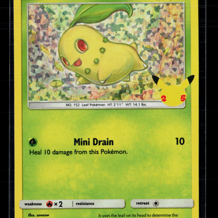 Pokemon 2021 Celebrations Chikorita #2/25 McDonald's