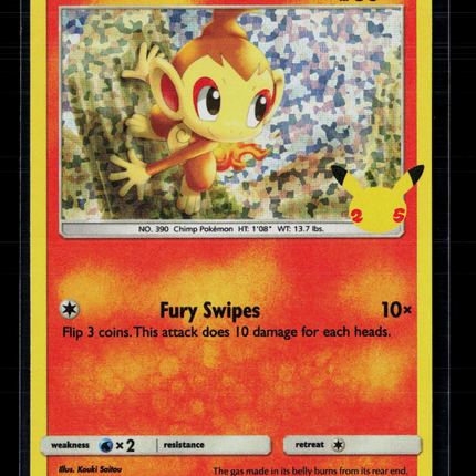 Pokemon 2021 Celebrations Chimchar #12/25 McDonald's