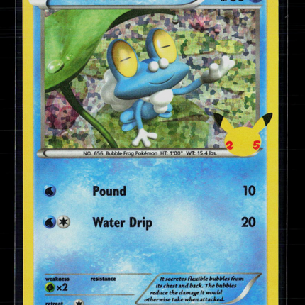 Pokemon 2021 Celebrations Froakie #22/25 McDonald's
