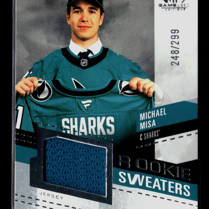 2025 Upper Deck SP Game Used Michael Misa #RS-MM Rookie 248/299 Jersey