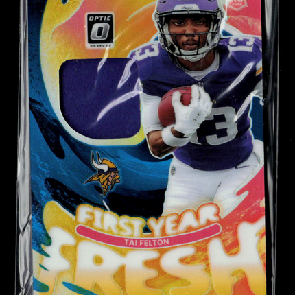 2025 Panini Donruss Optic Football Tai Felton #FYFBH-TFN RC Jersey