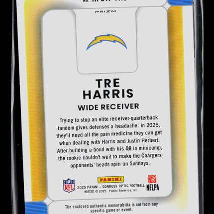 2025 Panini Donruss Optic Tre Harris #RPBH-THS Jersey