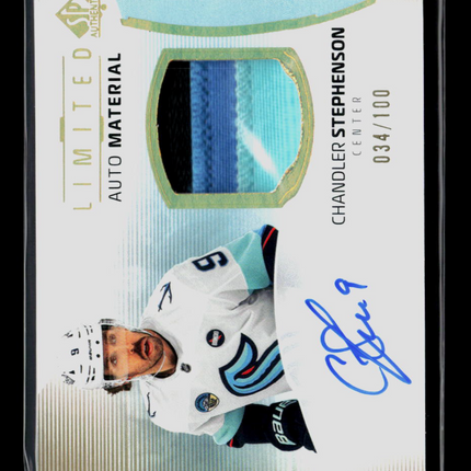 2025 Upper Deck SP Authentic Limited Chandler Stephenson #72 Auto Patch 034/100