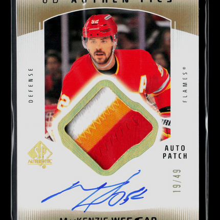 2025 UD SP Authentic UD Authentics MacKenzie Weegar #UDAP-MW Patch 19/49 Auto