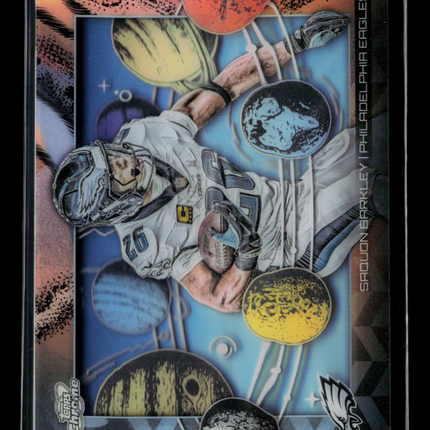 2025 Topps Chrome Cosmic Planetarium Saquon Barkley #PL-17