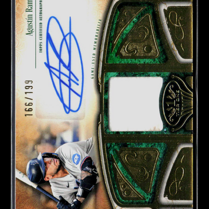 2026 Topps Tier One Baseball Agustin Ramírez #AT1R-AR Relic 166/199 Auto